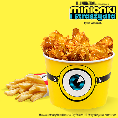 Minionki Kubełek 5 Strips z Frytkami