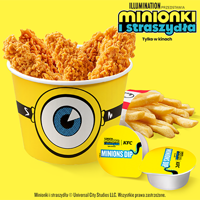 Minionki Kubełek 5 Strips z Frytkami