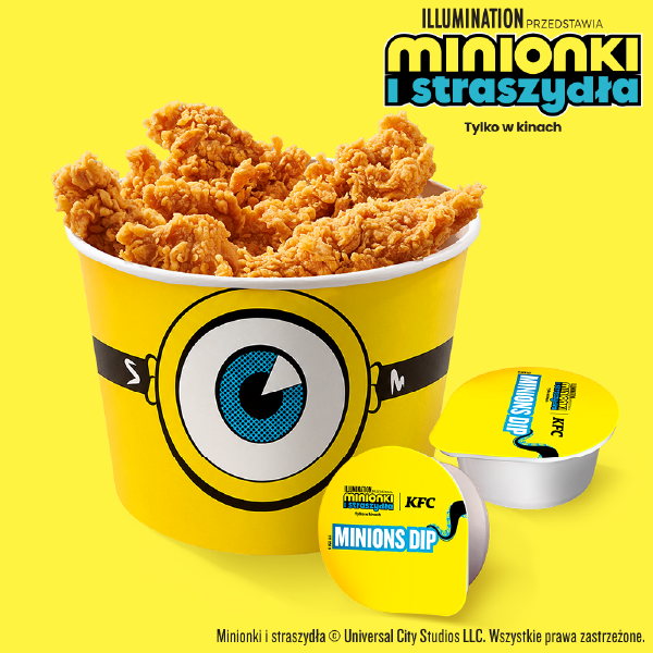 Minionki Kubełek 10 Strips z Sosami