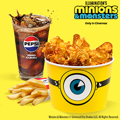 Minions Bucket 5 Strips with fries and Refill