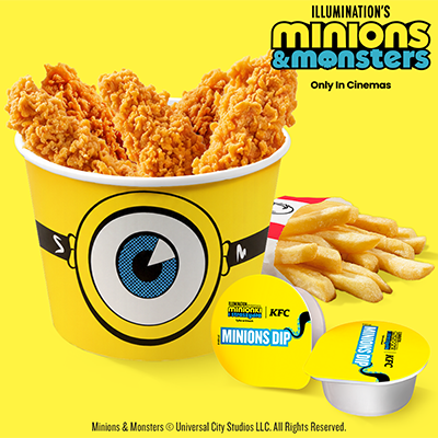 Minions Bucket 5 Strips with fries