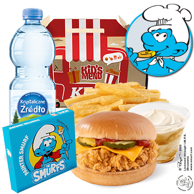 Zestaw Dziecięcy Cheeseburger + Shake Krówka 180ml