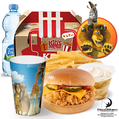 Zestaw Dziecięcy Cheeseburger + Shake Krówka 180ml