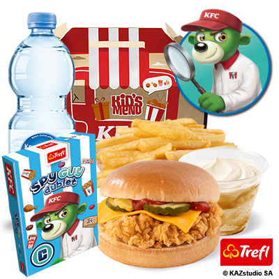 Zestaw Dziecięcy Cheeseburger + Shake Krówka 180ml