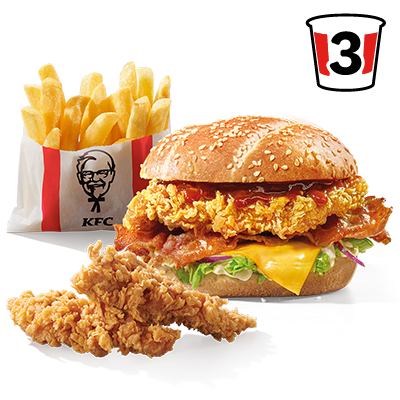 Grander Burger + 2x Strips + Fries