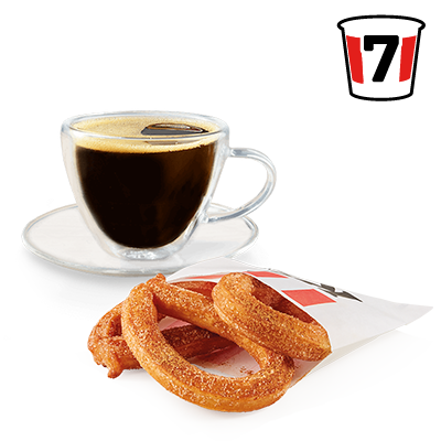 3x Churros with Sauce +Coffee 200 ml