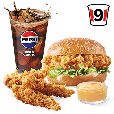 Zinger + 3x Strips + Dip + Refill