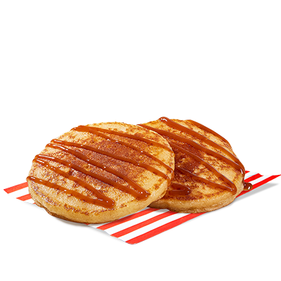 Pancakes 2 pcs with caramel sauce