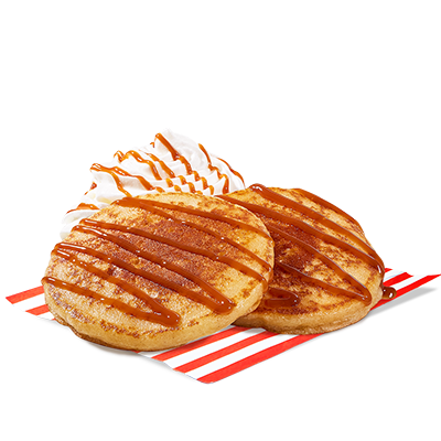Pancakes 2 szt. z sosem karmelowym i bitą śmietaną