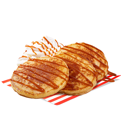 Pancakes 3 szt. z sosem karmelowym i bitą śmietaną