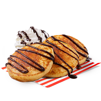 Pancakes 3 szt. z sosem czekoladowym i bitą śmietaną