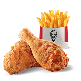 2x Pieces of chicken, Fries - price, promotions, delivery