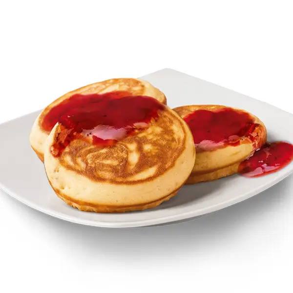Pancakes 3 szt. z sosem truskawkowym