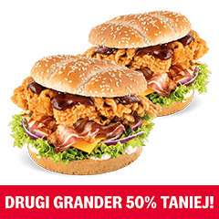 Grander 50% taniej
 - KFC Gazetka promocyjna - W tym tygodniu - oferta 01/02/2023 - 01/03/2023