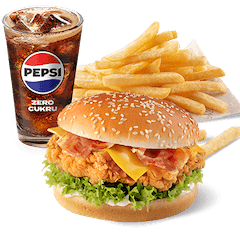 Zinger Cheese & Bacon Menu - price, promotions, delivery