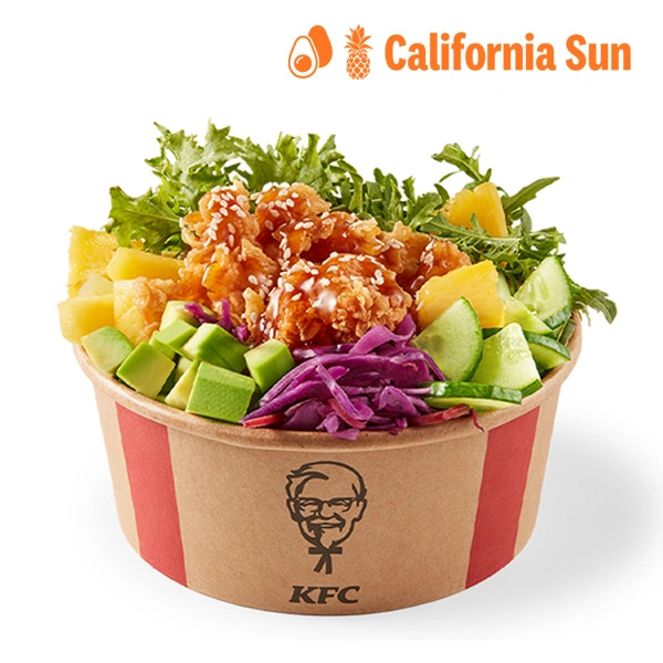California Sun Poke Bowl z bitesami i ryżem