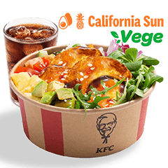 California Sun Poke Bowl with rice & halloumi + Drink - price, promotions, delivery