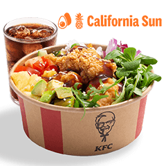 California Sun Poke Bowl z ryżem i bitesami + Napój - cena, promocje, dostawa