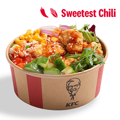 Sweetest Chilli Poke Bowl z bitesami i ryżem