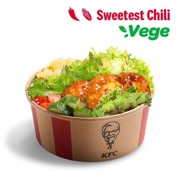Sweetest Chilli Vege Poke Bowl z halloumi i sałatą