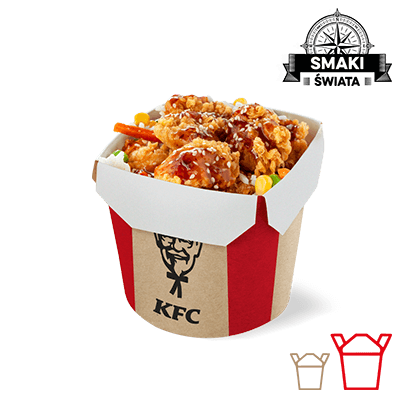 Ryż i Bites Sweet Chilli Grande