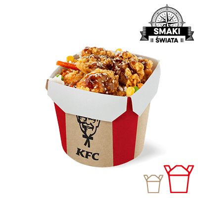 Ryż i Bites Orientalny Teriyaki Grande