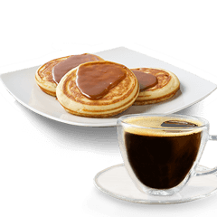 3 Breakfast Pancakes Fudge and drink - price, promotions, delivery