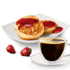 3 Pancakes Śniadaniowe Truskawka i napój - cena, promocje, dostawa