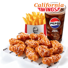 10x California Wings + Refill+ Big fries - price, promotions, delivery