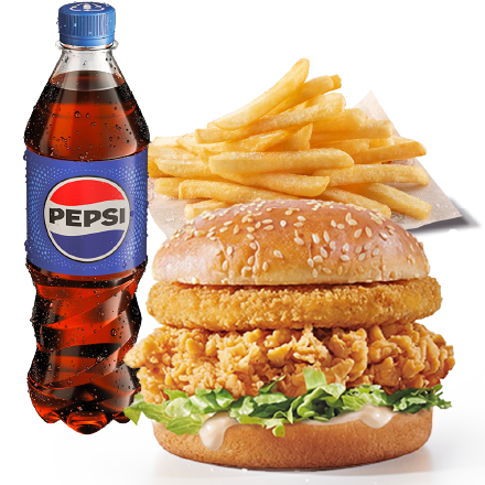 Cheesy Zinger Menu