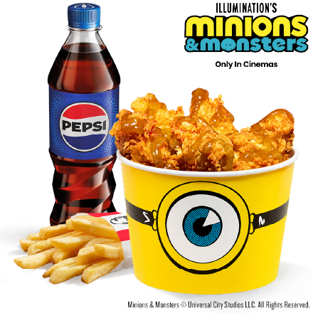 Minions Bucket For One Menu