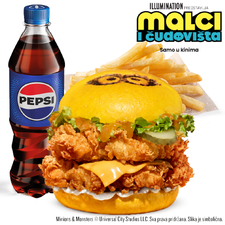 Minions Double Burger Menu