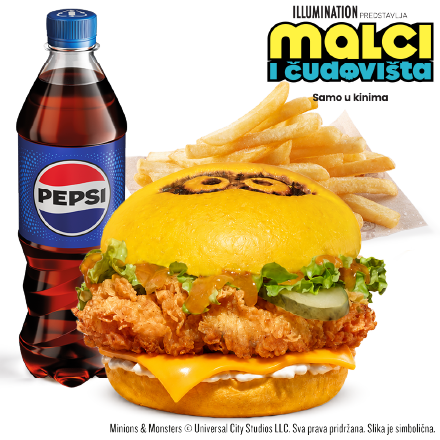 Minions Burger Menu