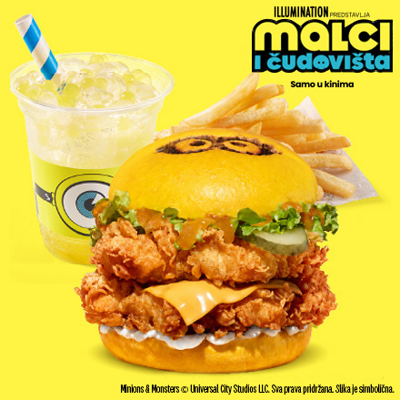 Minions Double Burger Menu & Soda 300 ml