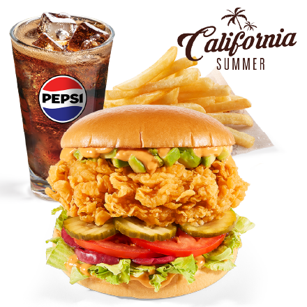 California Burger Menu