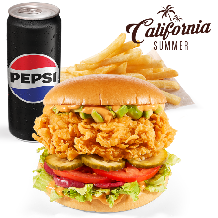 California Burger Menu
