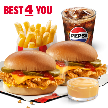 Best 4 You 2x Cheeseburger + Umak