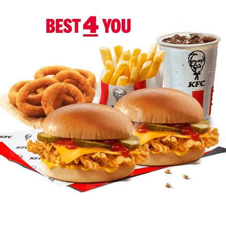 Best 4 You 2x Cheeseburger + 6x Kolutića luka