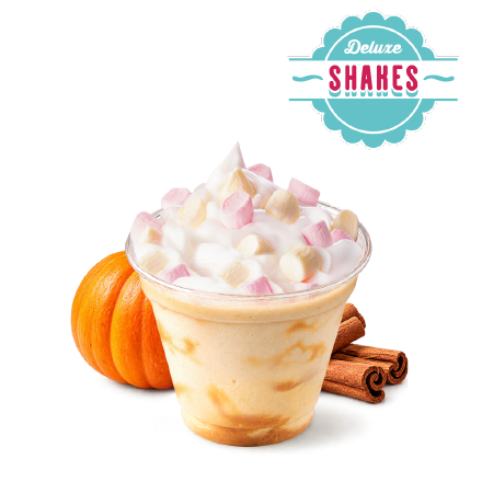 Pumpkin Shake sa šlagom i marshmallows 180 ml