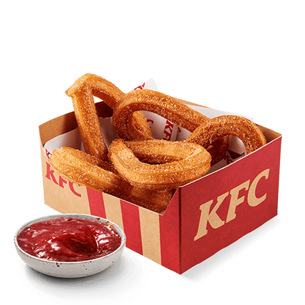 5 pc Churros with strawberry