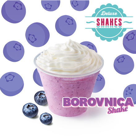 Borovnica shake sa šlagom 180 ml - cijena, promocije, dostava