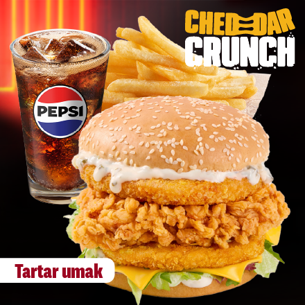 Double Cheddar Crunch Tartar Menu