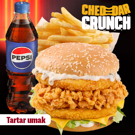 Double Cheddar Crunch Tartar Menu