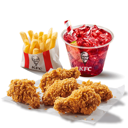 #16. 5 Hot Wings + Bubble Tea (kicsi) + Kis sült burgonya