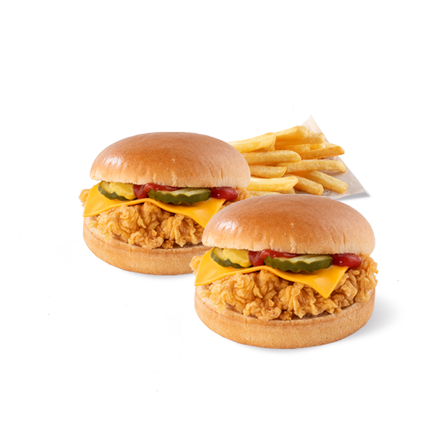 #1. 2xCheeseburger + small fries