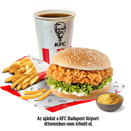 #2. Zinger + Kis sült burgonya + Szósz + Újratölthető üdítő