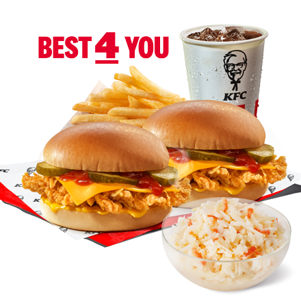 Best 4 You 2x Cheeseburger + Coleslaw