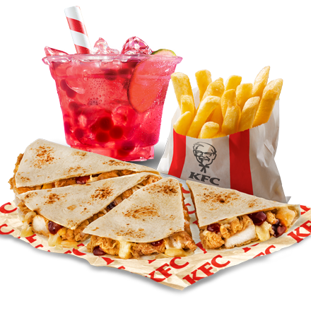 Holiday Coupon - Qurrito + Small Fries + Pink Grapefruit Bubble