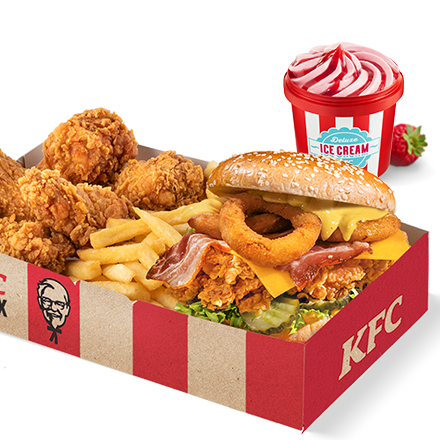 Kentucky Gold Grander Box + Deluxe Ice Cream (kicsi)