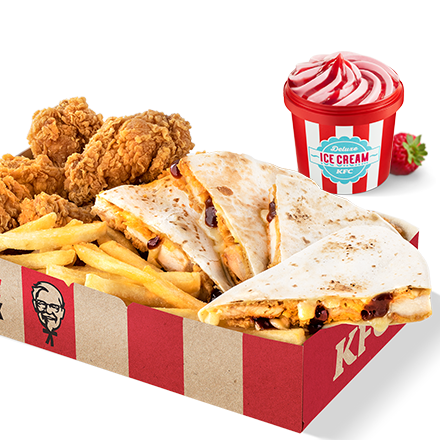 Qurrito Box + Deluxe Ice Cream (kicsi)